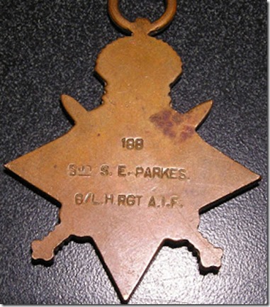 Sid Parkes' lost medal